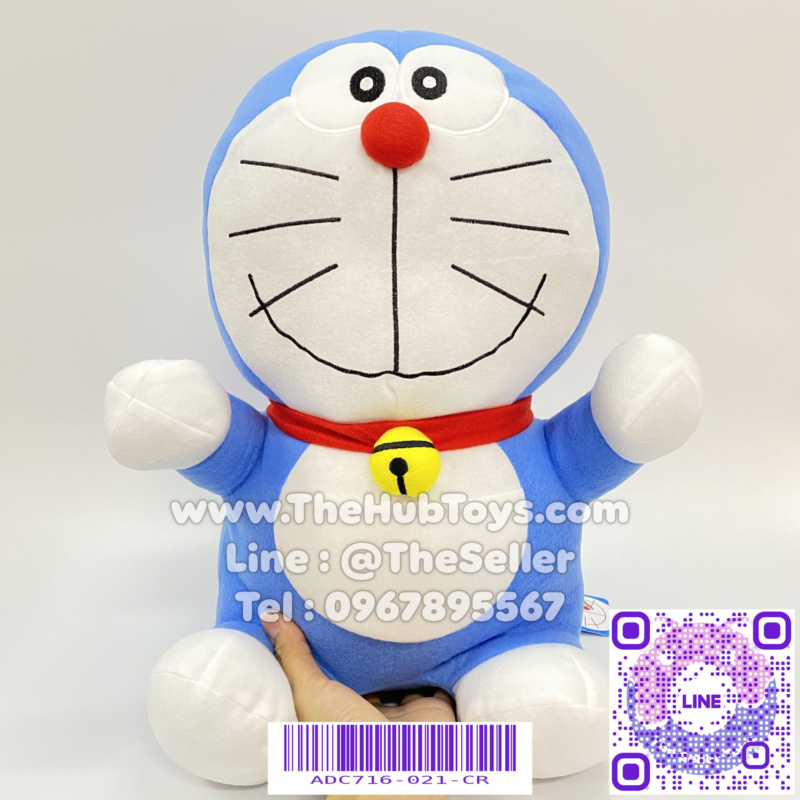 Doraemon Doll ตุ๊กตา โดเรม่อน 16 นิ้ว ผ้าทีคอต (ผ้าประหยัด)