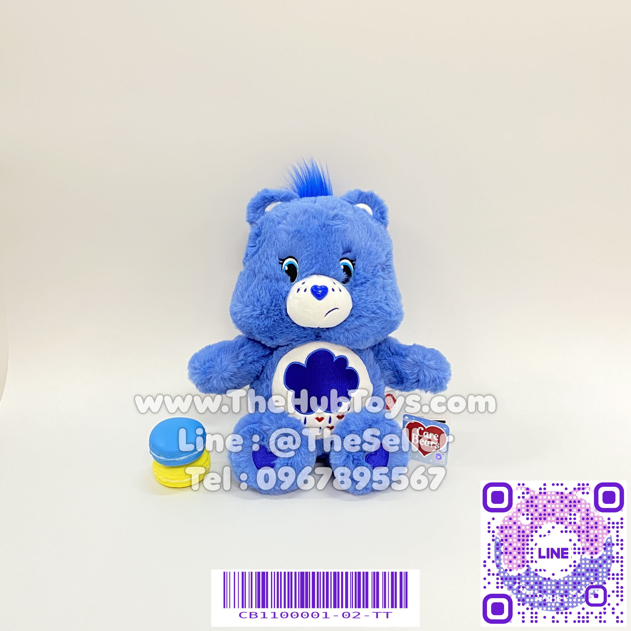 Care Bears 25cm Grumpy Bear ตุ๊กตาแคร์แบร์