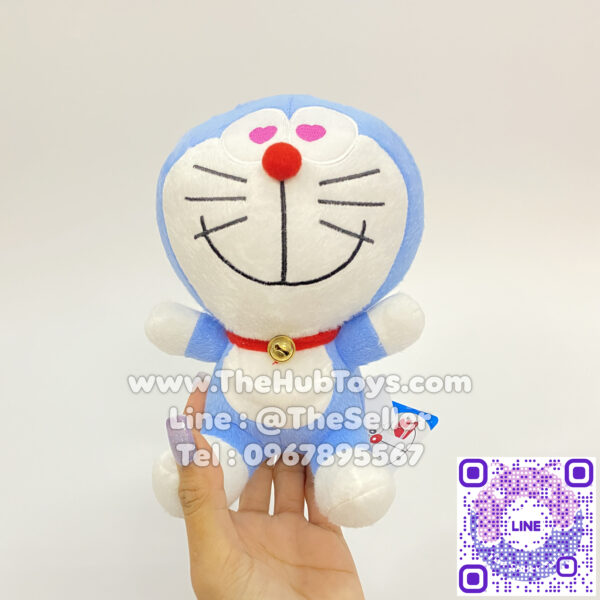 Doraemon Doll ตุ๊กตา โดเรมอน 7" ตาหัวใจ 1C