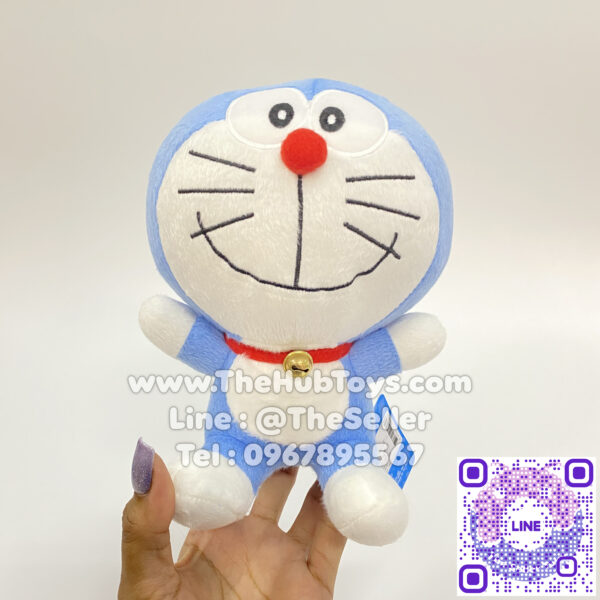 Doraemon Doll ตุ๊กตา โดเรมอน 7" นั่งยิ้ม 1C