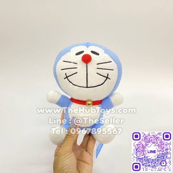 Doraemon Doll ตุ๊กตา โดเรมอน 7" นั่งยิ้ม 1C