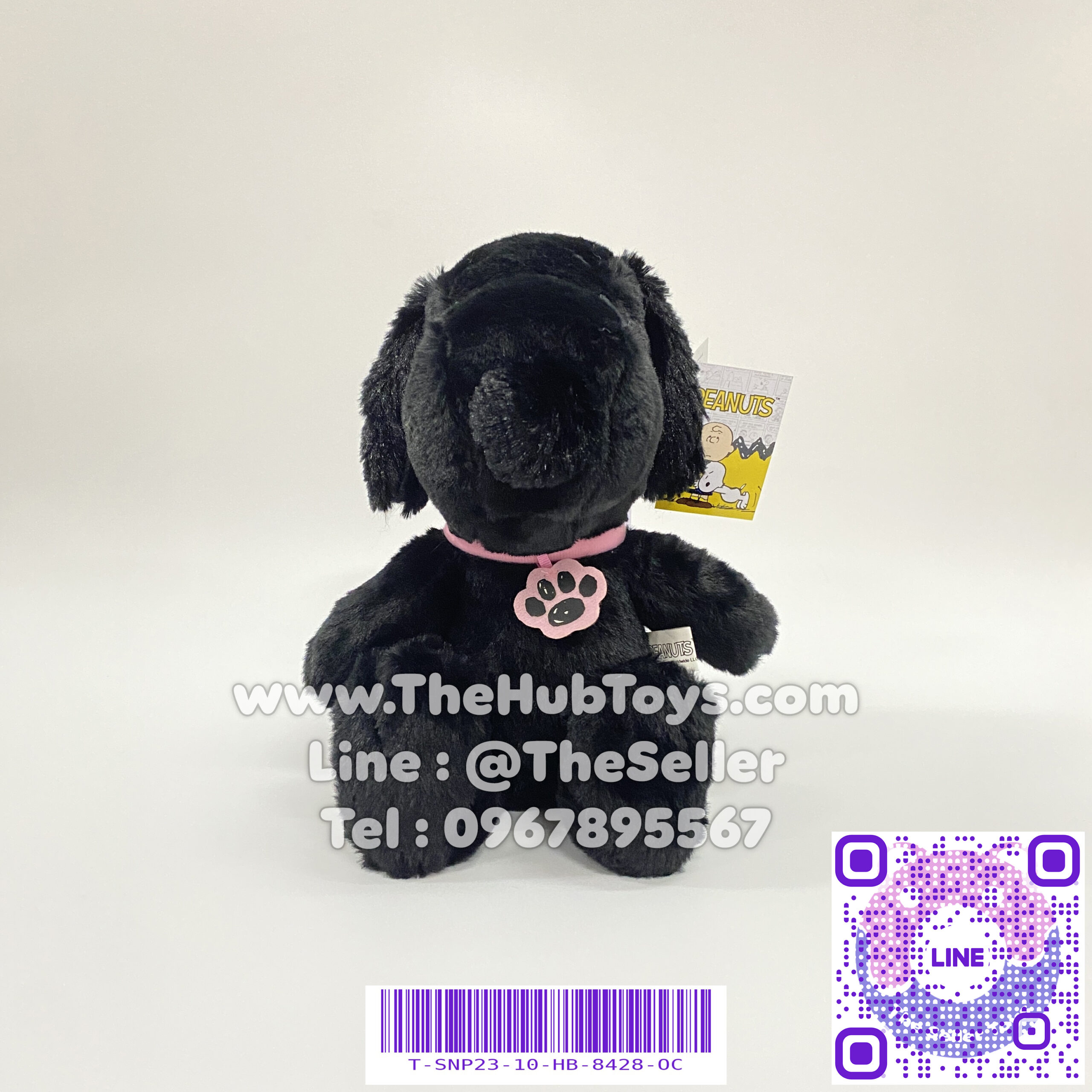 Snoopy Doll ตุ๊กตา SNOOPY BLACK (นั่ง) 10"